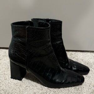 zara croc booties